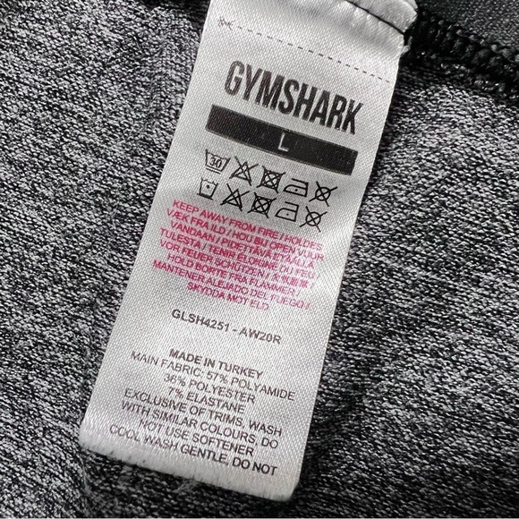 Gymshark Shorts Women Large Flex Seamless Biker Bike Gray Athletic B13 - Picture 5 of 5